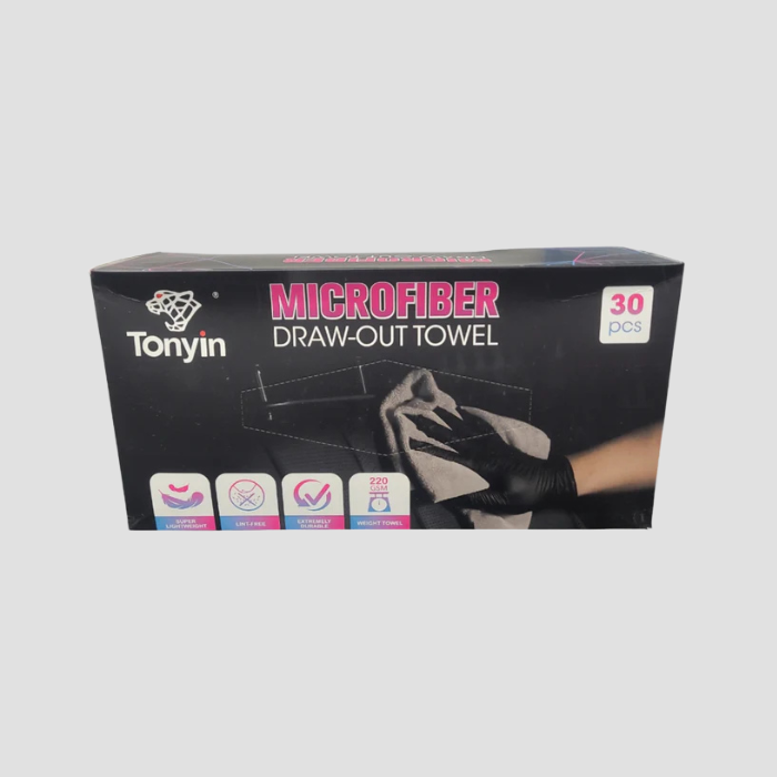 Tonyin Ceramic Coating Microfibre Draw Out Towel 30 X 30 X 24Pk (TF04B)