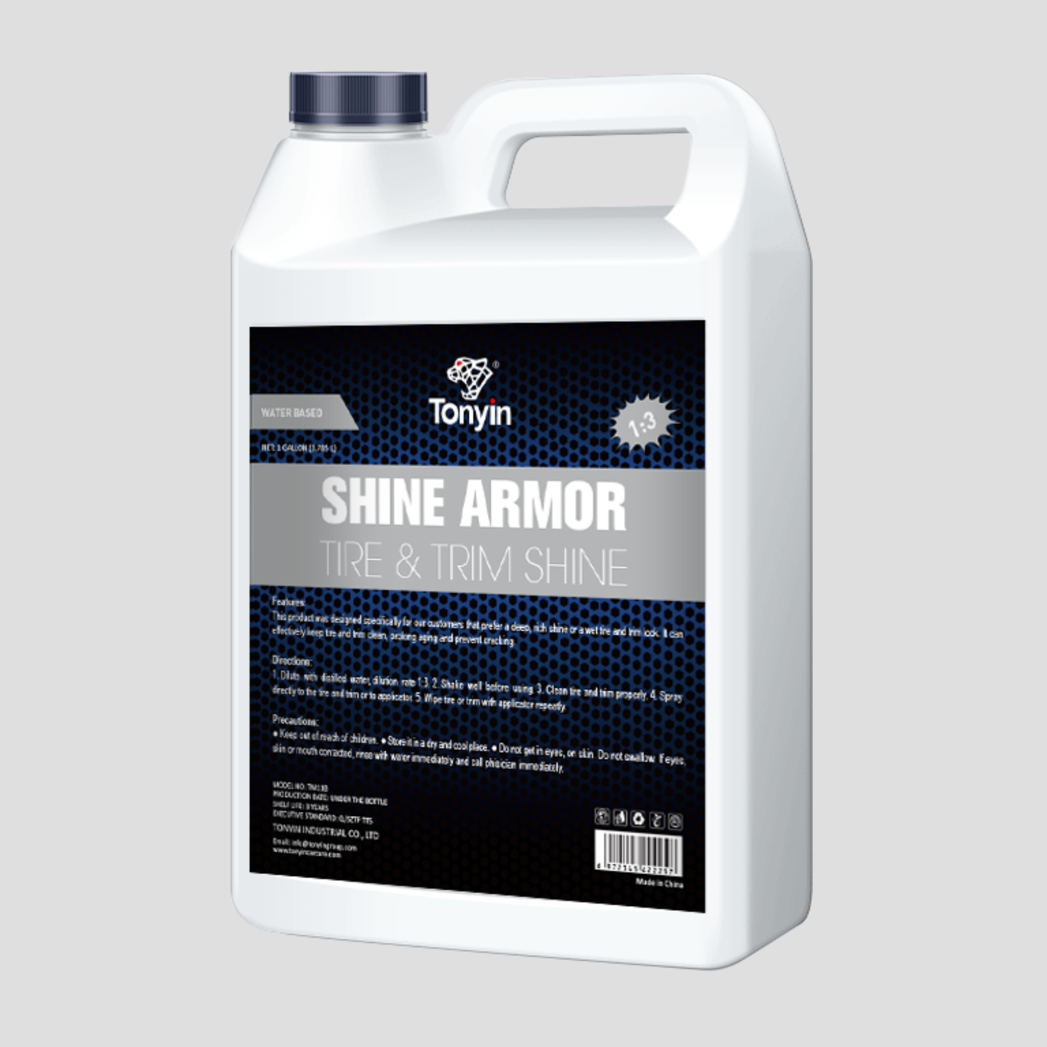 Tonyin Shine Armour Tyre & Trim Shine 4L (Water Based 1:3) (TM11B)