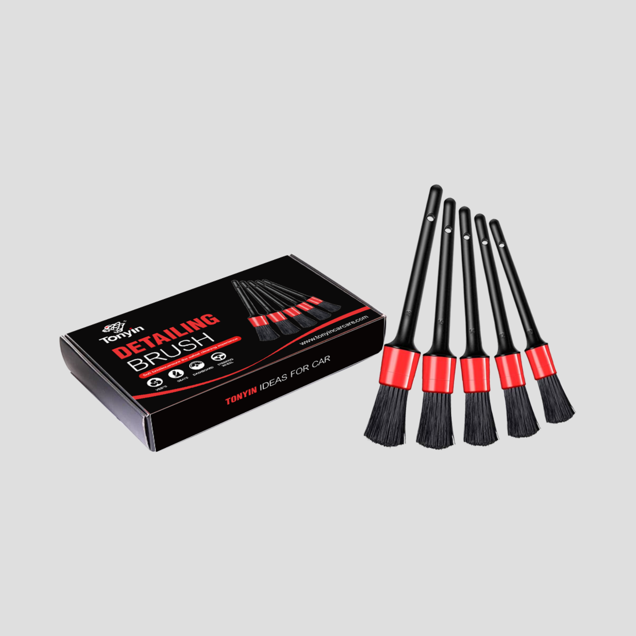 TONYIN DETAILING BRUSH SET-5PACK