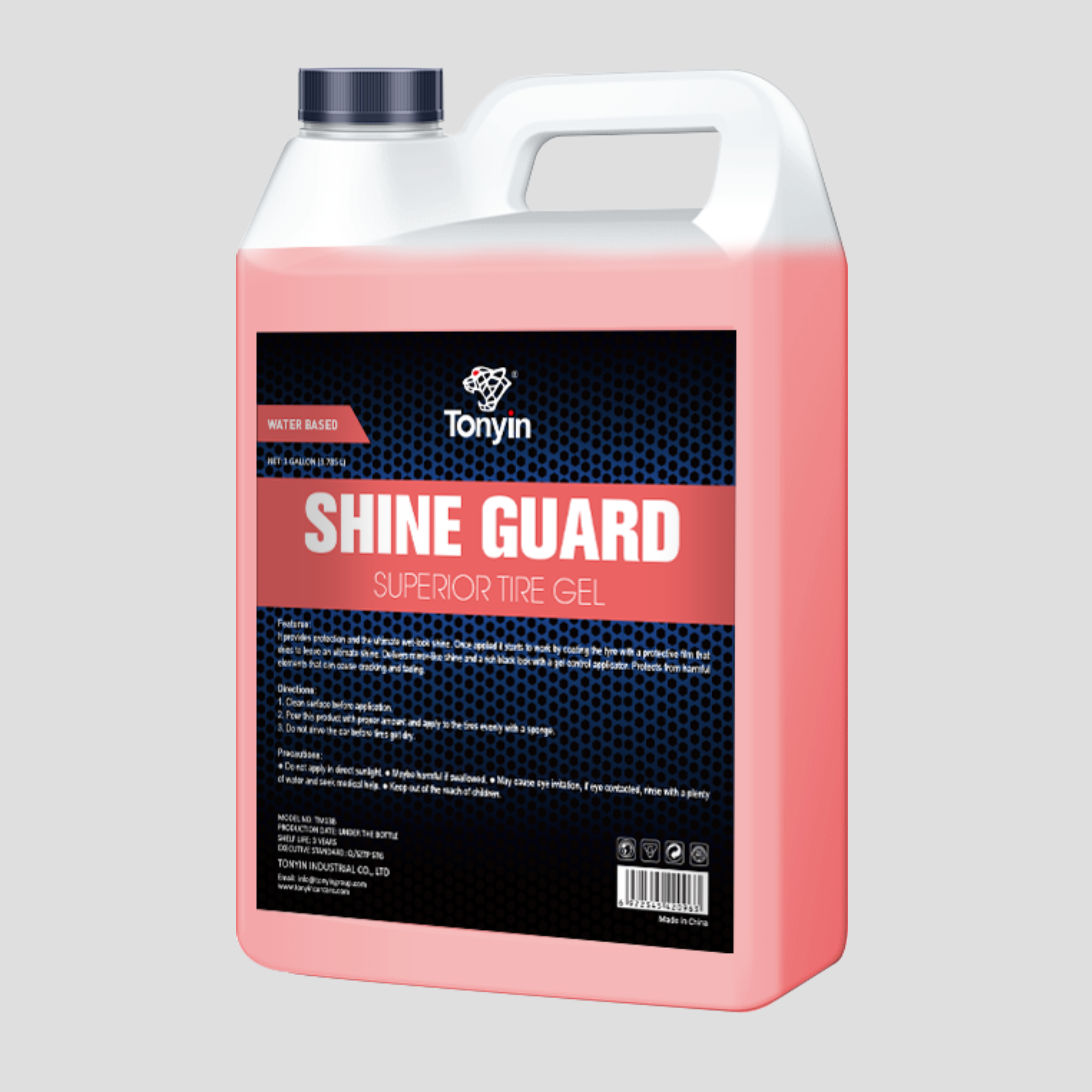 Tonyin Shine Guard Superior Tire Gel High Gloss Tyre Gel 4L (Water Based) (TM13B)